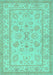 Oriental Turquoise Traditional Rug, tr1479turq