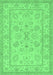 Oriental Emerald Green Traditional Rug, tr1479emgrn