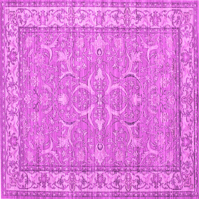 Square Machine Washable Persian Pink Traditional Rug, wshtr147pnk