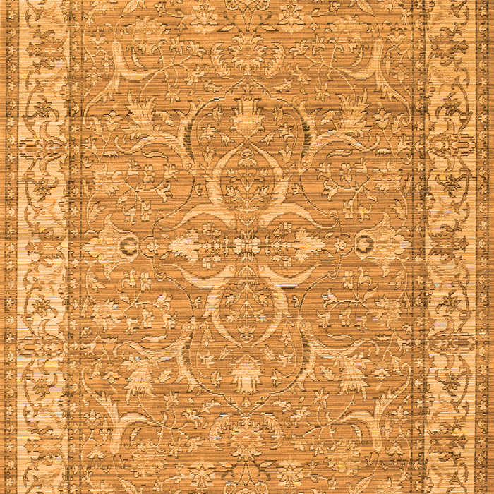 Serging Thickness of Machine Washable Persian Orange Traditional Area Rugs, wshtr147org