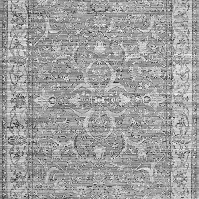 Serging Thickness of Machine Washable Persian Gray Traditional Rug, wshtr147gry