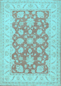 Oriental Light Blue Traditional Rug, tr1480lblu