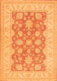 Oriental Orange Traditional Rug, tr1480org