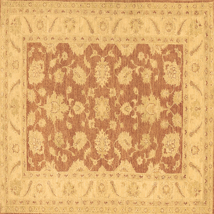 Square Machine Washable Oriental Brown Traditional Rug, wshtr1480brn