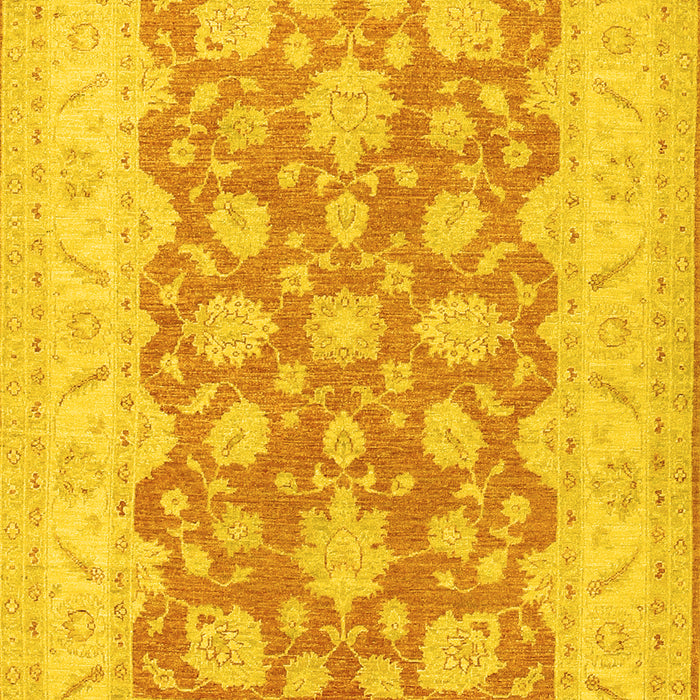Oriental Yellow Traditional Rug, tr1480yw