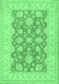 Oriental Emerald Green Traditional Rug, tr1480emgrn