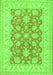 Oriental Green Traditional Rug, tr1480grn