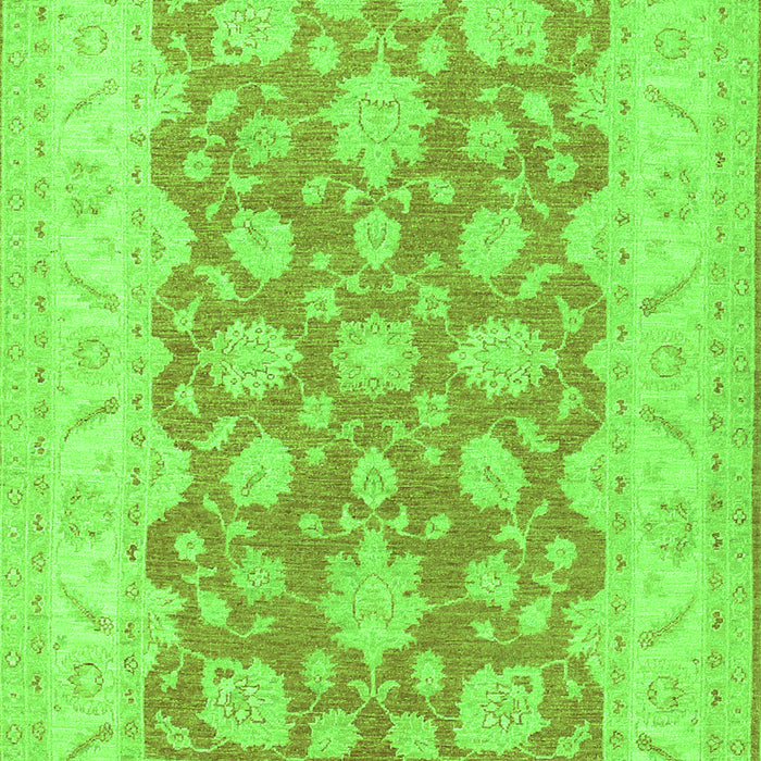 Oriental Green Traditional Rug, tr1480grn