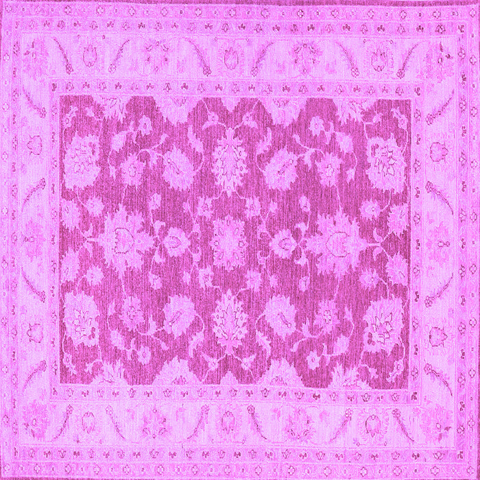 Square Oriental Purple Traditional Rug, tr1480pur