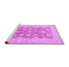 Sideview of Machine Washable Oriental Purple Traditional Area Rugs, wshtr1480pur