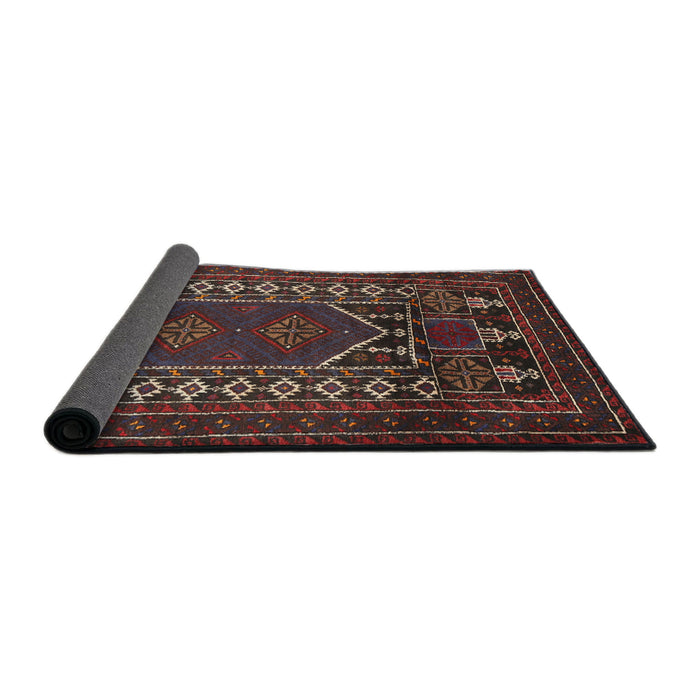 Sideview of Traditional Brown Persian Rug, tr1481