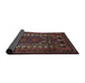 Sideview of Traditional Brown Persian Rug, tr1481