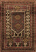 Machine Washable Persian Brown Traditional Rug, wshtr1481brn