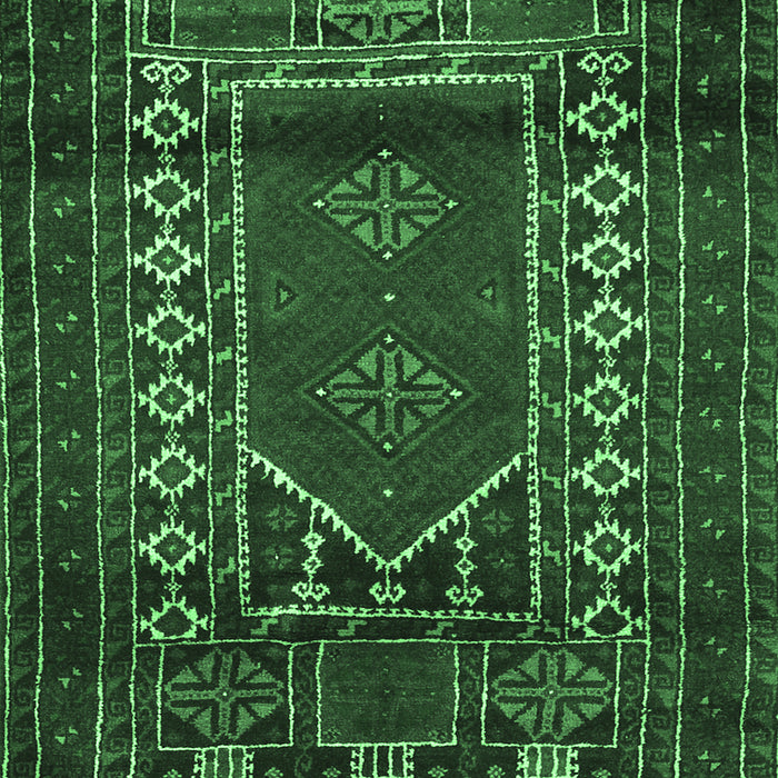 Machine Washable Persian Emerald Green Traditional Area Rugs, wshtr1481emgrn