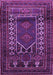 Machine Washable Persian Purple Traditional Area Rugs, wshtr1481pur