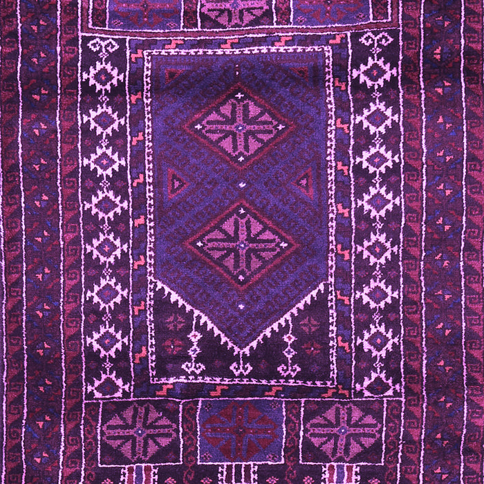Machine Washable Persian Purple Traditional Area Rugs, wshtr1481pur