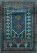 Machine Washable Persian Light Blue Traditional Rug, wshtr1481lblu