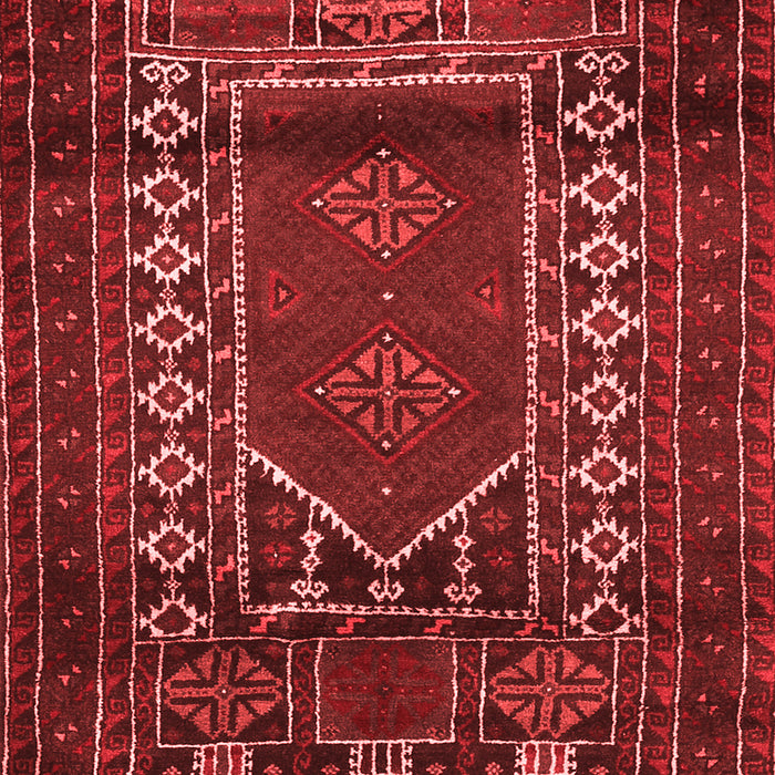 Machine Washable Persian Red Traditional Rug, wshtr1481red