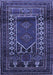 Machine Washable Persian Blue Traditional Rug, wshtr1481blu