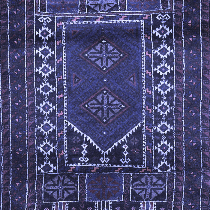 Machine Washable Persian Blue Traditional Rug, wshtr1481blu