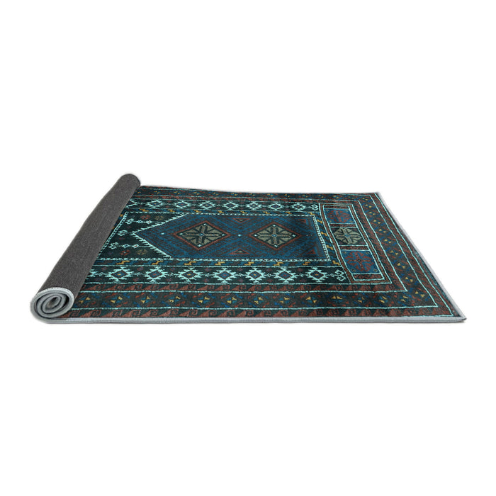 Sideview of Persian Light Blue Traditional Rug, tr1481lblu