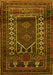 Machine Washable Persian Yellow Traditional Rug, wshtr1481yw