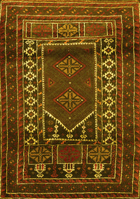 Persian Yellow Traditional Rug, tr1481yw