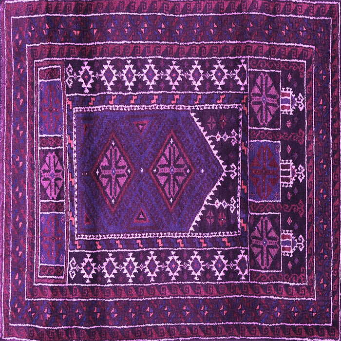 Square Machine Washable Persian Purple Traditional Area Rugs, wshtr1481pur
