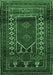 Persian Emerald Green Traditional Rug, tr1481emgrn