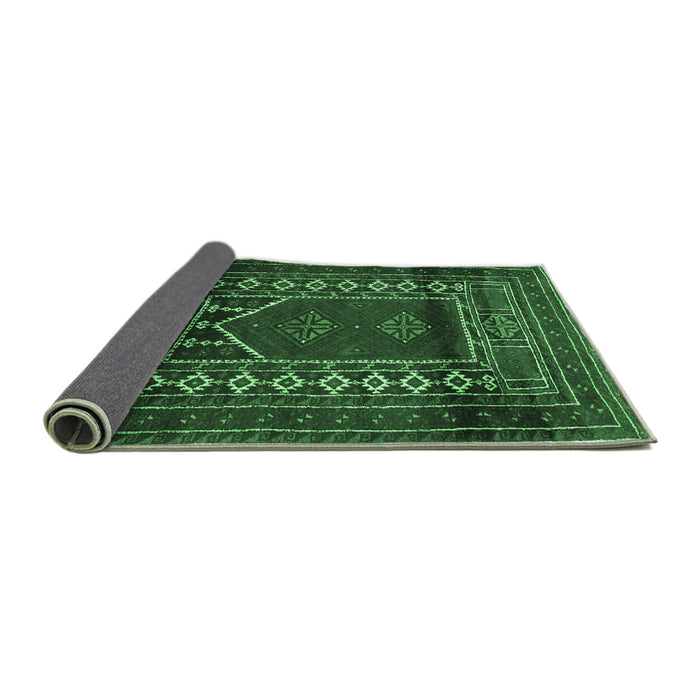 Sideview of Persian Emerald Green Traditional Rug, tr1481emgrn