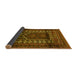 Sideview of Persian Yellow Traditional Rug, tr1481yw