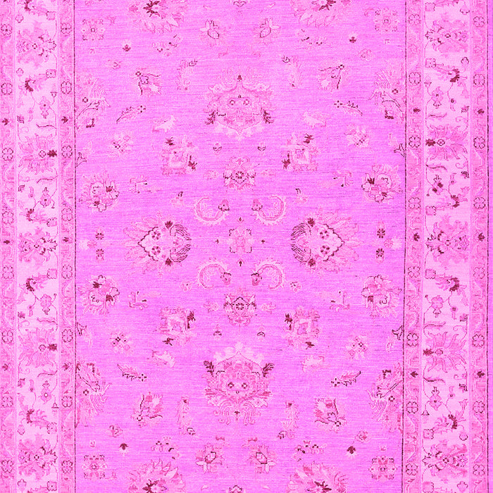 Machine Washable Oriental Pink Traditional Rug, wshtr1482pnk