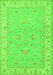 Oriental Green Traditional Rug, tr1482grn