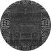 Square Persian Gray Traditional Rug, tr1483gry