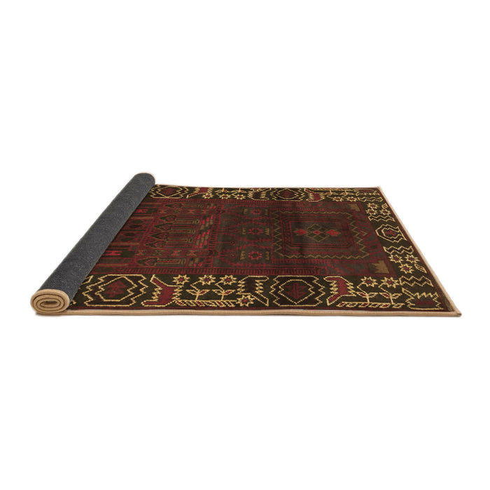 Sideview of Persian Brown Traditional Rug, tr1483brn