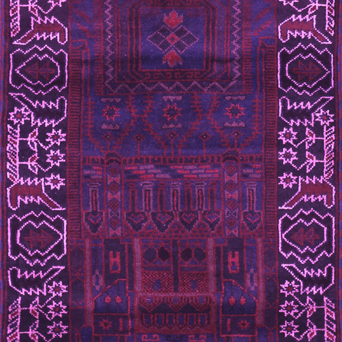Machine Washable Persian Purple Traditional Area Rugs, wshtr1483pur