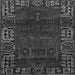 Serging Thickness of Persian Gray Traditional Rug, tr1483gry