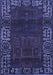 Machine Washable Persian Blue Traditional Rug, wshtr1483blu