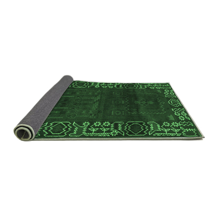 Sideview of Persian Emerald Green Traditional Rug, tr1483emgrn