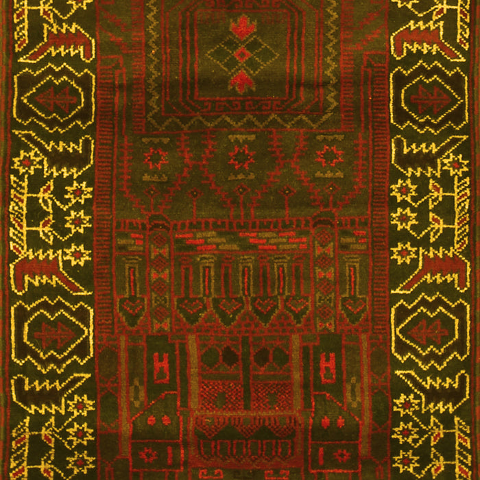 Persian Yellow Traditional Rug, tr1483yw