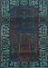 Machine Washable Persian Light Blue Traditional Rug, wshtr1483lblu