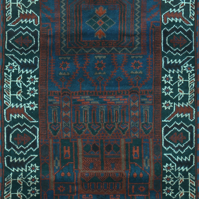 Machine Washable Persian Light Blue Traditional Rug, wshtr1483lblu