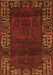 Serging Thickness of Machine Washable Persian Orange Traditional Area Rugs, wshtr1483org