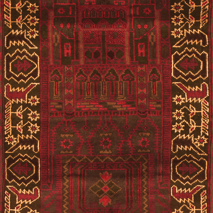 Serging Thickness of Machine Washable Persian Orange Traditional Area Rugs, wshtr1483org