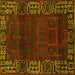 Square Persian Yellow Traditional Rug, tr1483yw