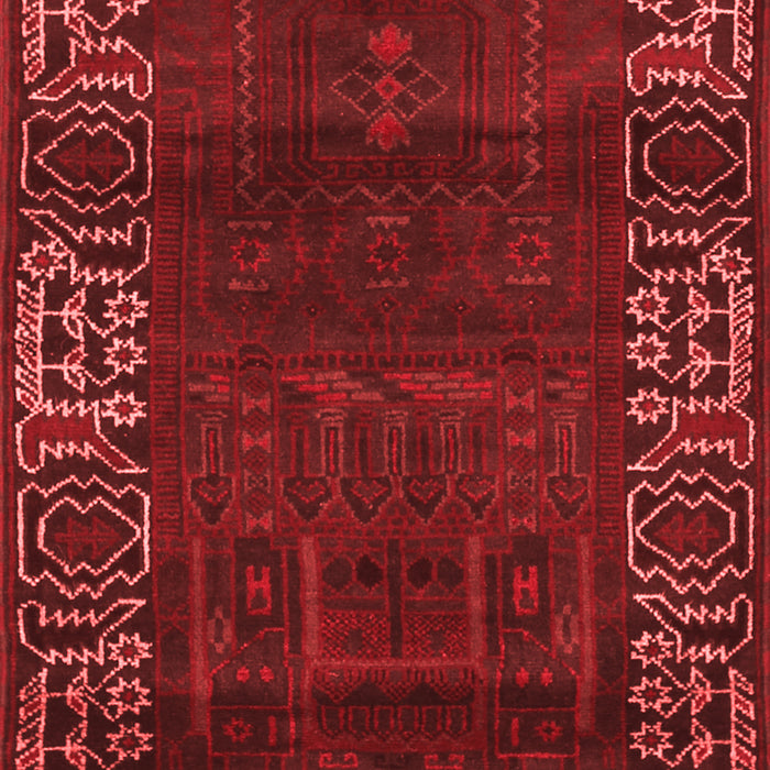 Machine Washable Persian Red Traditional Rug, wshtr1483red