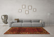 Machine Washable Persian Orange Traditional Area Rugs in a Living Room, wshtr1483org