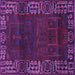 Square Machine Washable Persian Purple Traditional Area Rugs, wshtr1483pur