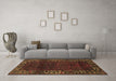 Machine Washable Persian Brown Traditional Rug in a Living Room,, wshtr1483brn