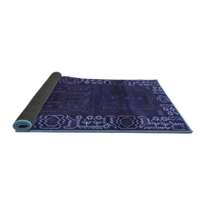 Sideview of Persian Blue Traditional Rug, tr1483blu